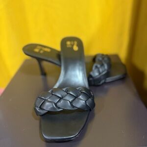 Mix No. 6 Black Braided Heels